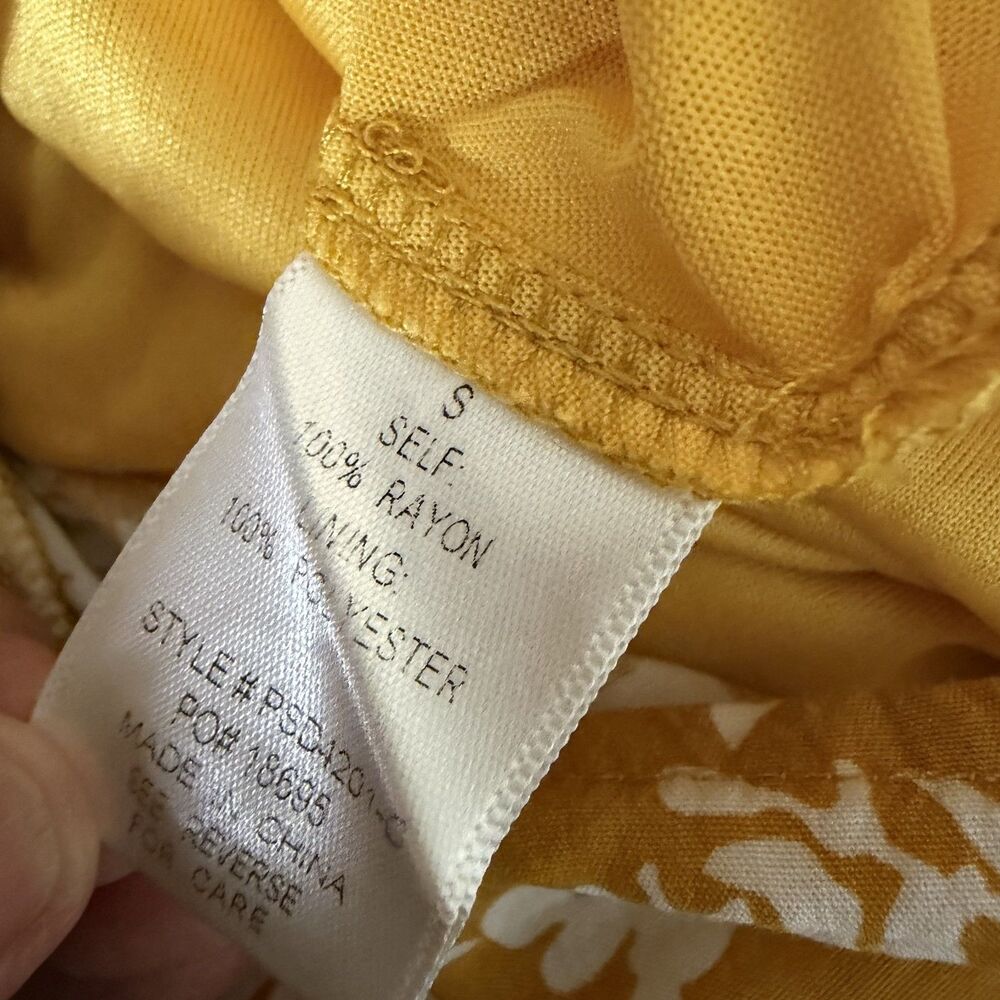 Hope Ave Tiered Dress Boho A Line Floral Gold S bv - Picture 9 of 10